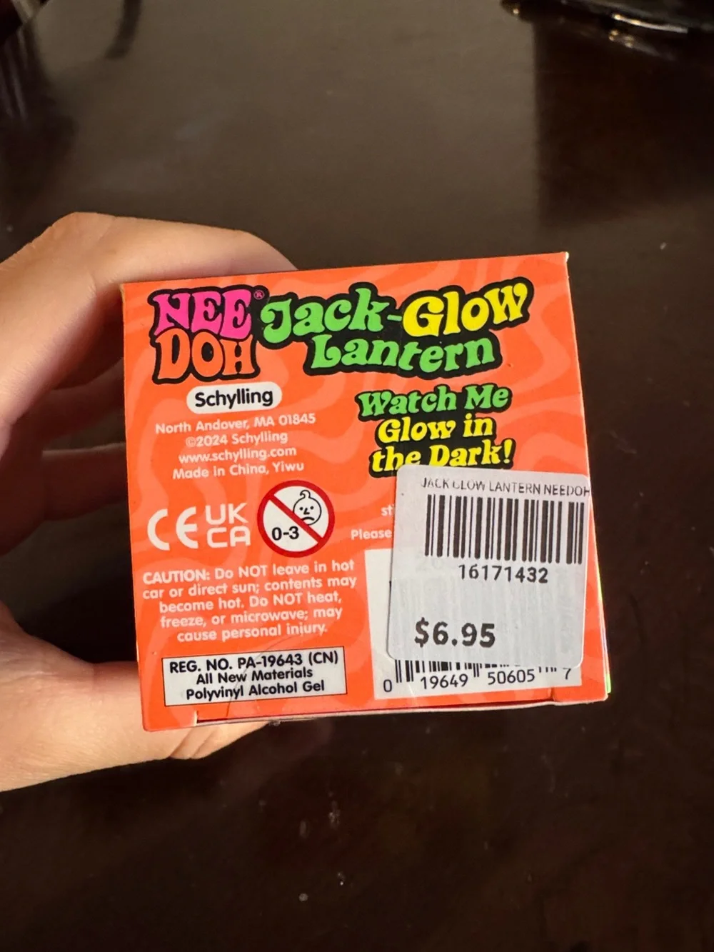 NeeDoh Jack-Glow Lantern Squishy Pumpkin Toy - Orange Brand New